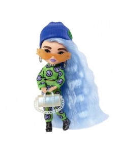 BARBIE EXTRA MINIS PELO AZUL HIELO, EXP 3 UDS 2