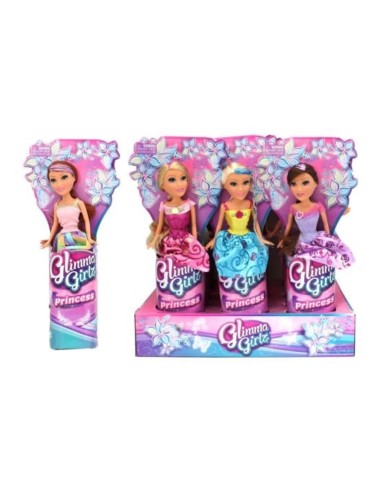MUÑECA  ZURU GLIMMA GIRLZ  PRINCESS , EXP 6 UDS