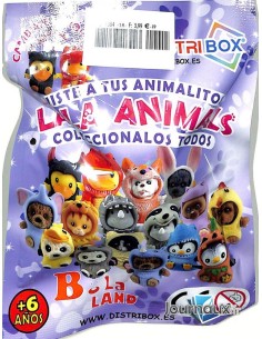 SOBRES LALA ANIMALS SERIE 1 BOLA LAD, EXP 16 UDS 2