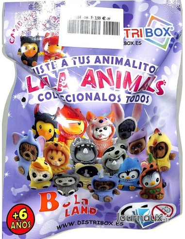 SOBRES LALA ANIMALS SERIE 1 BOLA LAD, EXP 16 UDS