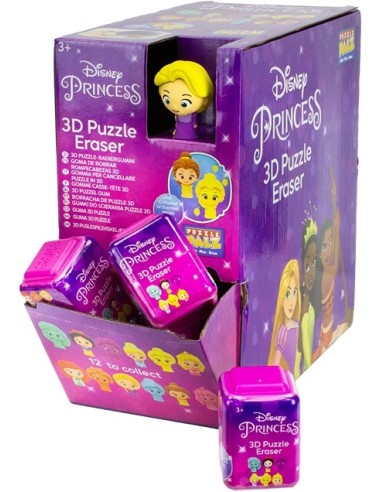 PUZZLE PALZ DISNEY PRINCESS 3D PUZZLE ERASER, EXP. 30 UDS