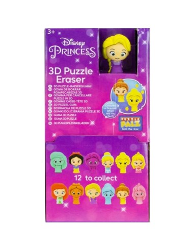 PUZZLE PALZ DISNEY PRINCESS 3D PUZZLE ERASER,...