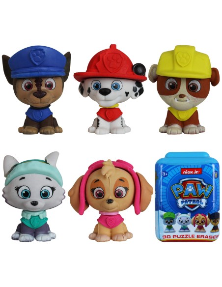 PUZZLE PALZ PAW PATROL 3D PUZZLE ERASER, EXP 30 UDS