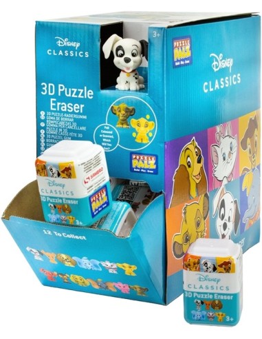 PUZZLE PALZ DISNEY CLASSICS 3D PUZZLE ERASER, EXP 30 UDS