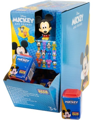 PUZZLE PALZ MICKEY AND FRIENDS 3D PUZZLE ERASER, EXP 30 UDS