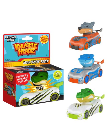 KNUEKLE HEARDZ  HEAD POPPIN RACERS , EXP 12 UDS