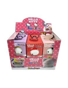 CAJA HELLO KITTY SQUISSHY PLUSH, EXP 6 UDS