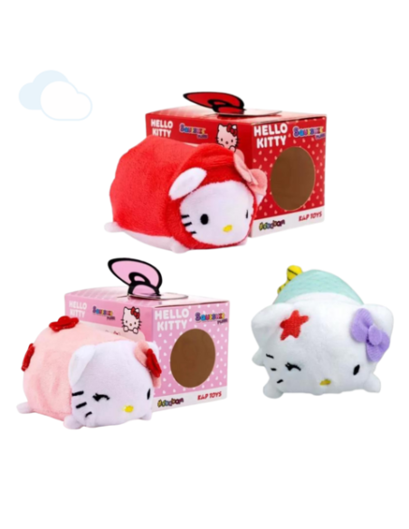 CAJA HELLO KITTY SQUISSHY PLUSH, EXP 6 UDS