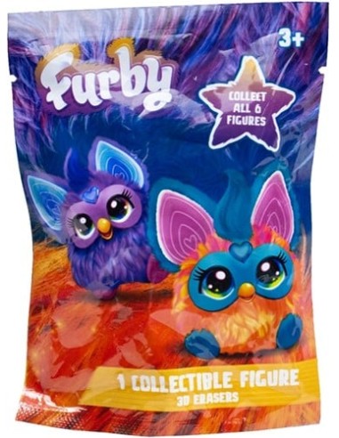 SOBRES FURBY FIGURA 3D ERASERS, EXP 24 UDS