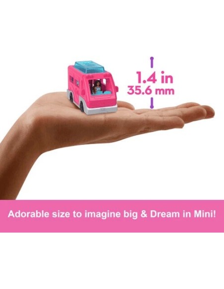 HYF39 MINI BARBIELAND MINI MUÑECA+ CARAVANA, EXP 6 UDS