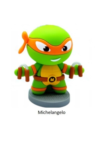 BOLA TEENAGE MUTAN NINJA TURTLES MINI FIGURA, EXP 18 UDS