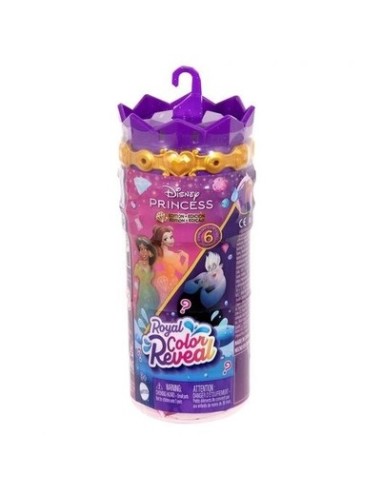 DISNEY PRINCESS ROYAL COLOUR REVEAL SMALL DOLL,...