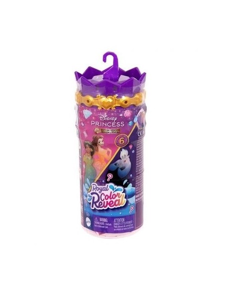 DISNEY PRINCESS ROYAL COLOUR REVEAL SMALL DOLL, EXP 9 UDS