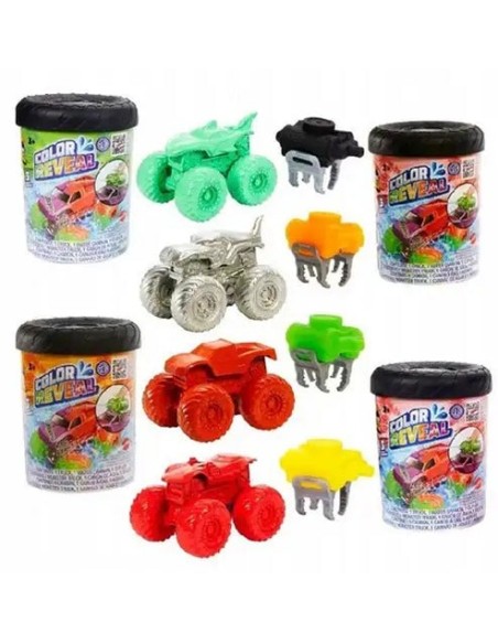 BOTE HOT WHEELS MONSTER TRUCKS COLOR REVEAL, EXP 8 UDS