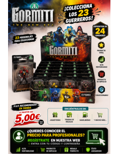 CAJITA FIGURAS GORMITI NEW ERA , EXP 24 UDS