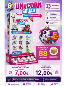 BOLA ZURU SURPRISE UNICORNIO SQUAD, EXP 88 UDS