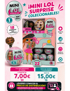 BOLA LOL SURPRISE MINI DOLL SERIE 1 EXP 22 UDS