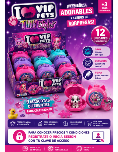 I VIP PETS TINY STYLES BOW POWER , EXP 12 UDS