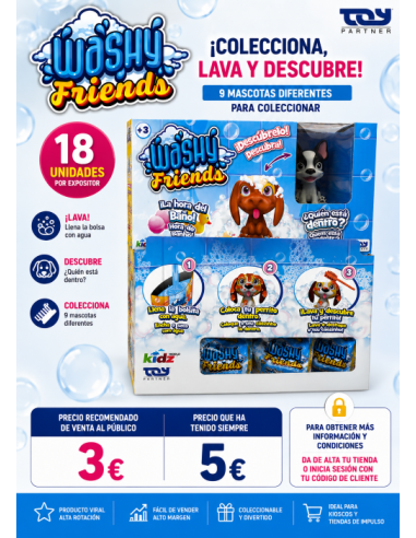 SOBRES WASHY FRIENDS, EXP 18 UDS