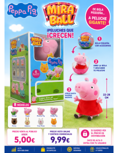 BOLA MIRA BALL PEPPA PIG, EXP 28 UDS