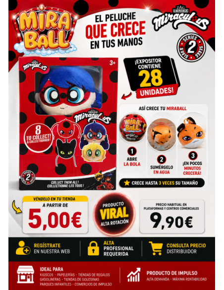 BOLA MIRA BALL MIRACULOUS serie 2, EXP 28 UDS