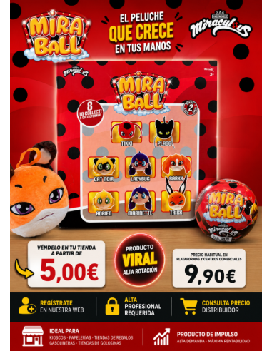 BOLA MIRA BALL MIRACULOUS serie 2, EXP 28 UDS