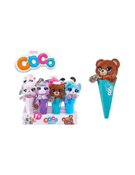PELUCHE CONO ZURU COCO CONES , EXP 12 UDS