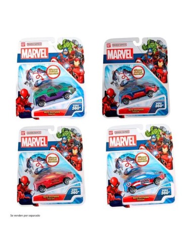COCHE MARVEL GIRO 360º  CAJA 36 UDS