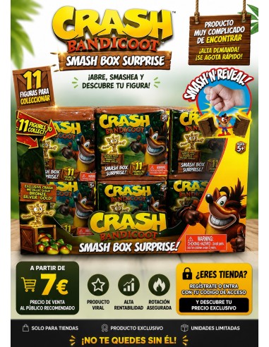 CAJA CRASH BANDICOOT, EXP 12 UDS