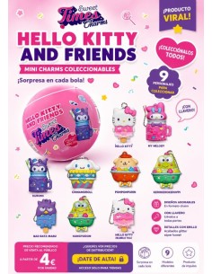 BOLA HELLO KITTY AND FRIENDS SWEET TIMES CHARMS, EX 18 UDS