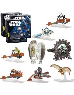 CAJA STAR WARS MICHO GALAXIY , SERIES 1,2,3,4,6 ,EXP 12 UDS 2