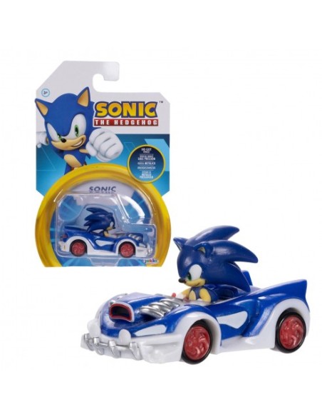 SURTIDO DE MINIVEHÍCULOS SONIC SERIE 7, JAKKS PACIFIC 4 UDS