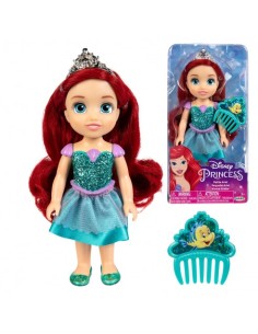 BLISTER MUÑECA 15 CM PRINCESAS DISNEY CON PEINE BRILLO, CAJA