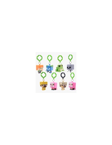 CAJA LLAVERO MINECRAFT BACKPAK HANGER SERIE 4, EXP 18 UDS