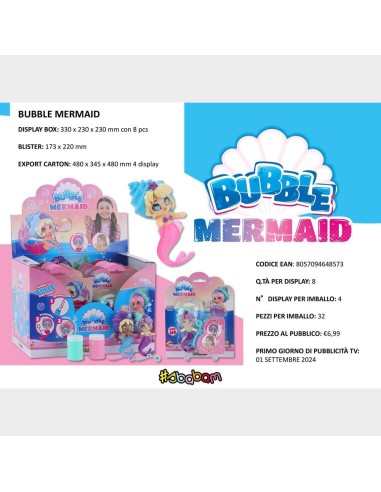 BLISTER BUBLE MERMAID, EXP 8 UDS