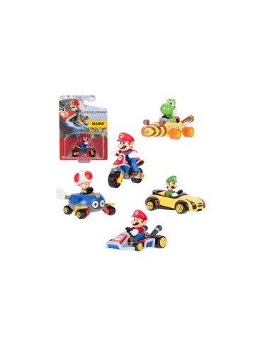 COCHE MINI KART RACERS DE 6 CM SUPER MARIO,...