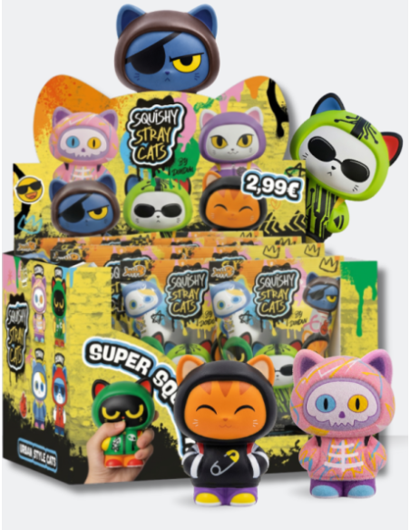 SOBRES SQUISHY STRAY CATS URBAN CATS, EXP 8 UDS