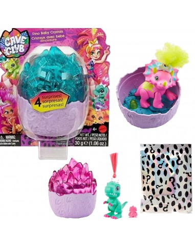 HUEVO CAVE CLUB, CRISTAL BEBE DINOSAURIO serie...