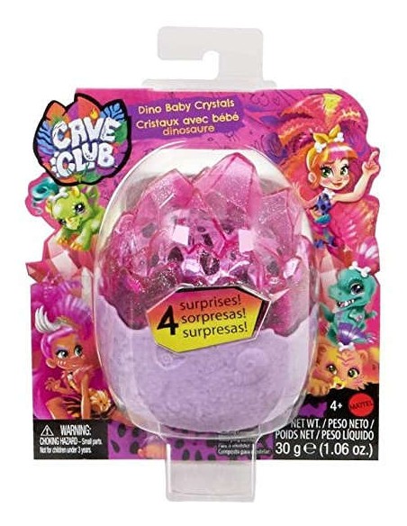 HUEVO CAVE CLUB, CRISTAL BEBE DINOSAURIO serie 4 , EXPO 8 UN