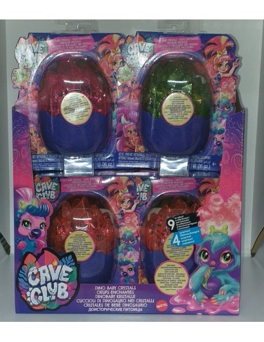 HUEVO CAVE CLUB DINO BABY CRYSTALS  EXPOSITOR 8...