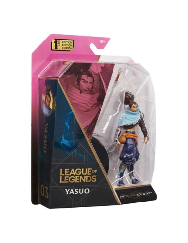 BLISTER LEAGUE OF LEGENDS FIGURA YASUO , CJA 4 UDAS