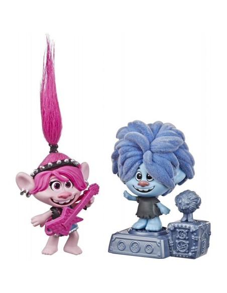 PACK 2 UDS FIGURAS TROLLS WORLD TOUR , CAJA DE 6 UDS