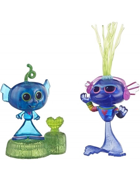 PACK 2 UDS FIGURAS TROLLS WORLD TOUR , CAJA DE 6 UDS
