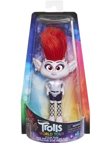 MUÑECA TROLLS WORLD TOUR , CAJA  4 UDS