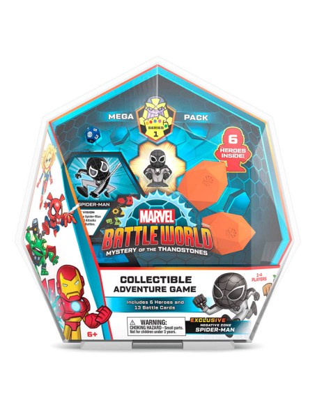MEGA PACK BATTLEWORLD NEGATIVE ZONE SPIDERMAN, CAJA 4 UDS
