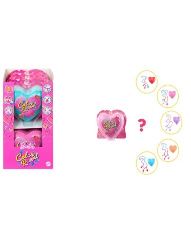 CORAZON BARBIE MASCOTA COLOR REVEAL , EXPO 6 UDS
