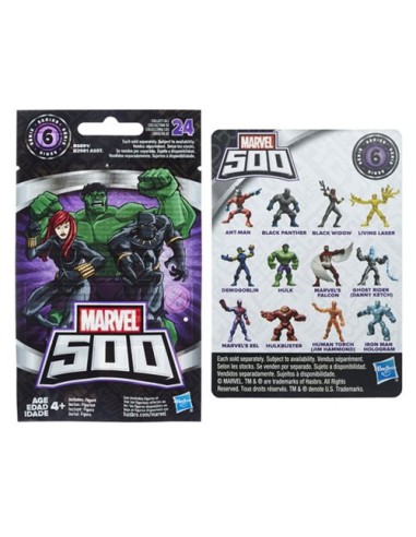 SOBRES MARVEL 500 SERIE 6, (HULK) MINI FIGURA 5 CM