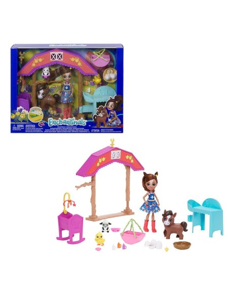 BLISTER ENCHANTIMALS GUARDERIA DEL ESTABLO, CAJA 4 UDS